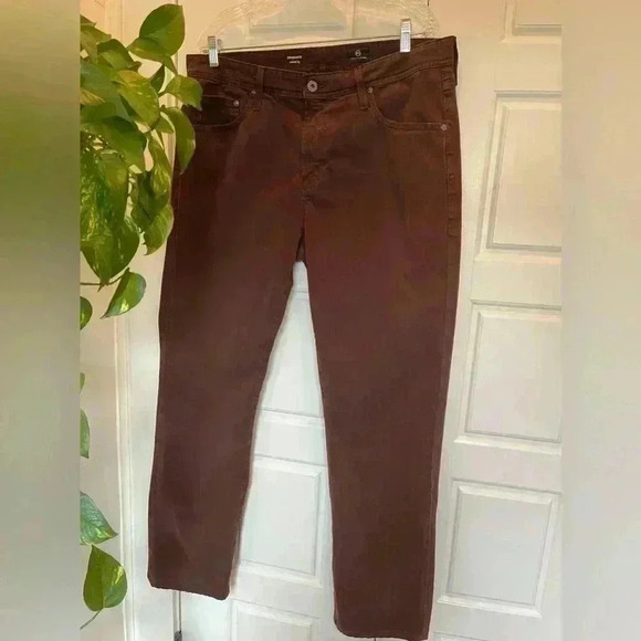 AG Graduate Sud taped leg jeans, size 36X 34 colorPinot Noir new like condition - Picture 1 of 5